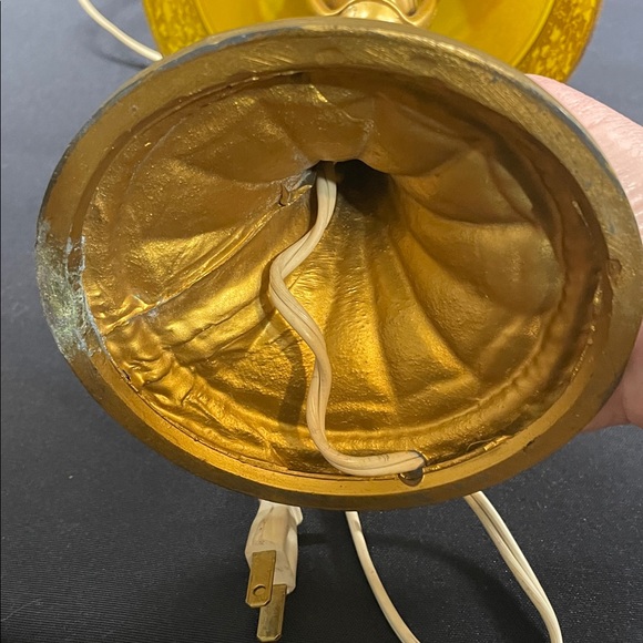 Antique Reverse Painted Table Lamp - Picture 13 of 16